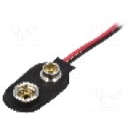 Conector 6F22 pentru baterii 6LR61, pentru 1 baterie, COMF - BS-IC