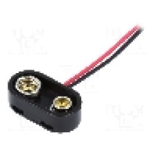 Conector 6F22 pentru baterii 6LR61, pentru 1 baterie, COMF - SBS-ER Conector 6F22 pentru baterii 6LR61, pentru 1 baterie, COMF - SBS-ER