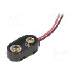 Conector 6F22 pentru baterii 6LR61, pentru 1 baterie, COMF - SBS-IR-1
