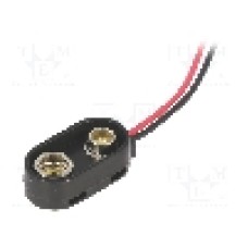 Conector 6F22 pentru baterii 6LR61, pentru 1 baterie, COMF - SBS-IR-1 Conector 6F22 pentru baterii 6LR61, pentru 1 baterie, COMF - SBS-IR-1