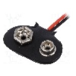 Conector 6F22 pentru baterii 6LR61, pentru 1 baterie, CONNFLY - DS1092-17-BN24090    Conector 6F22 pentru baterii 6LR61, pentru 1 baterie, CONNFLY - DS1092-17-BN24090