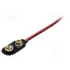 Conector 6F22 pentru baterii 6LR61, pentru 1 baterie, 