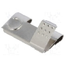 Contact cu buton/banda (stanga) pentru baterii R6, pentru 2 baterii, KEYSTONE - 290