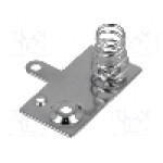 Contact tip buton/resort (dreapta) pentru baterii R6, pentru 2 baterii, KEYSTONE - 5211