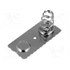 Contact tip buton/resort pentru baterii R14, pentru 2 baterii, KEYSTONE - 5242