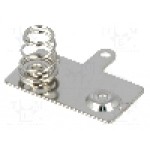 Contact tip buton/resort (stanga) pentru baterii R6, pentru 2 baterii, KEYSTONE - 5210