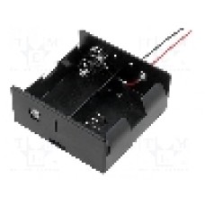 Suport pentru baterii R20, pentru 2 baterii, COMF - BH-121-1A Suport pentru baterii R20, pentru 2 baterii, COMF - BH-121-1A