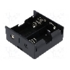 Suport pentru baterii R20, pentru 2 baterii, COMF - BH-121-1B Suport pentru baterii R20, pentru 2 baterii, COMF - BH-121-1B