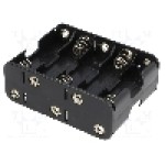 Suport pentru baterii R6, pentru 10 baterii, COMF - BH-3103B