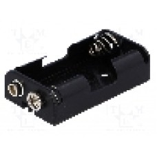 Suport pentru baterii R6, pentru 2 baterii, COMF - BH-321-1B Suport pentru baterii R6, pentru 2 baterii, COMF - BH-321-1B