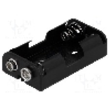 Suport pentru baterii R6, pentru 2 baterii, KEYSTONE - 2474 Suport pentru baterii R6, pentru 2 baterii, KEYSTONE - 2474