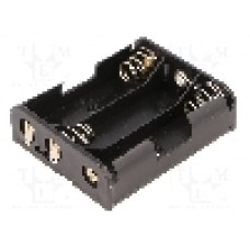 Suport pentru baterii R6, pentru 3 baterii, COMF - BH-331D