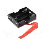 Suport pentru baterii R6, pentru 3 baterii, KEYSTONE - 2464RB