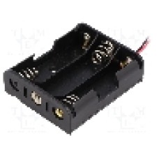 Suport pentru baterii R6, pentru 3 baterii, KEYSTONE - 2465