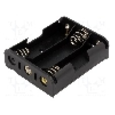 Suport pentru baterii R6, pentru 3 baterii, KEYSTONE - 2475