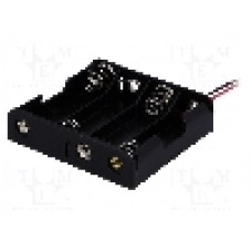 Suport pentru baterii R6, pentru 4 baterii, COMF - BH-341-1A Suport pentru baterii R6, pentru 4 baterii, COMF - BH-341-1A