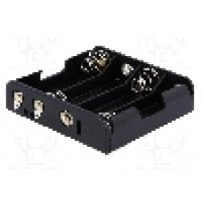 Suport pentru baterii R6, pentru 4 baterii, COMF - BH-341-1D Suport pentru baterii R6, pentru 4 baterii, COMF - BH-341-1D