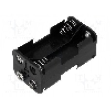 Suport pentru baterii R6, pentru 4 baterii, COMF - BH-343-2B Suport pentru baterii R6, pentru 4 baterii, COMF - BH-343-2B