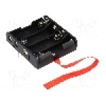 Suport pentru baterii R6, pentru 4 baterii, KEYSTONE - 2477RB