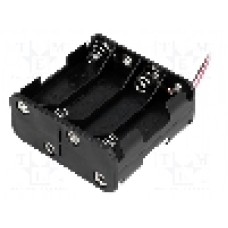 Suport pentru baterii R6, pentru 8 baterii, COMF - BH-383A Suport pentru baterii R6, pentru 8 baterii, COMF - BH-383A