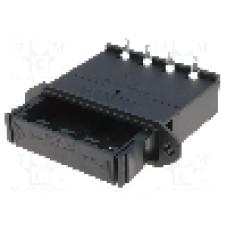 Suport tip sertar pentru baterii R6, pentru 4 baterii, BULGIN - BX0027