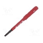 Tija inlocuibila, plata, lungime 75mm, varf 2,5x0,4mm, WIHA, 34578, T223846