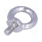 Surub M12, otel inoxidabil A2, cap tip ochi, ELESA+GANTER, DIN 580-M12-NI