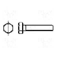 Surub M14, oţel, lungime 50mm, hexagonal, pas filet {{Pas filet}}, BOSSARD - 1051083