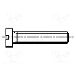 Surub M1, oţel, lungime 10mm, cap rotund, pas filet 0.25, BOSSARD - 1163469 Surub M1, oţel, lungime 10mm, cap rotund, pas filet 0.25, BOSSARD - 1163469