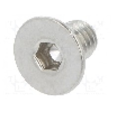 Surub M2,5, otel rezistent la acizi A4, 4mm, cap ingropat, BOSSARD, 1099906