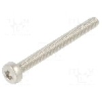 Surub M2,5, Oţel rezistent la acizi A4, lungime 25mm, buton, pas filet 0.45, BOSSARD - 3271696