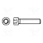 Surub M2,5, otel inoxidabil A2, lungime 12mm, cap rotund, pas filet 0.45, BOSSARD - 1422693