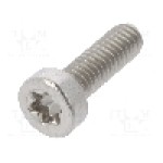 Surub M2,5, otel inoxidabil A2, lungime 8mm, cap rotund, pas filet {{Pas filet}}, BOSSARD - 3108703