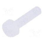 Surub M2,5, poliamida, lungime 10mm, cap rotund, pas filet 0.45, DREMEC - 8G201M2.5X10