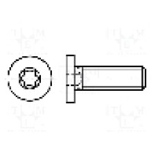 Surub M2, oţel, lungime 10mm, cap rotund, pas filet {{Pas filet}}, BOSSARD - 3555993