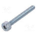 Surub M2, oţel, lungime 16mm, cap rotund, pas filet {{Pas filet}}, BOSSARD - 9014381