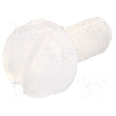 Surub M2, poliamida, lungime 5mm, cap rotund, pas filet 0.4, DREMEC - 8G201M2X05