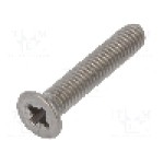 Surub M3, otel rezistent la acizi A4, 16mm, cap ingropat, BOSSARD, 1544233