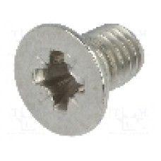 Surub M3, otel rezistent la acizi A4, 5mm, cap ingropat, BOSSARD, 1544187