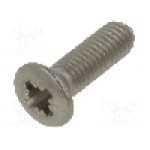 Surub M3, Oţel rezistent la acizi A4, lungime 10mm, ingropat, pas filet 0.5, BOSSARD - 1541331