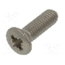 Surub M3, Oţel rezistent la acizi A4, lungime 10mm, ingropat, pas filet 0.5, BOSSARD - 1541331