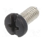 Surub M3, alama, lungime 6mm, cap rotund, pas filet 0.5, KEYSTONE - 9191-3