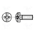 Surub M3, otel, 14mm, cap buton, BOSSARD, 1219715 Surub M3, otel, 14mm, cap buton, BOSSARD, 1219715
