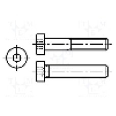 Surub M3, otel, 16mm, cap rotund, BOSSARD, 3646125 Surub M3, otel, 16mm, cap rotund, BOSSARD, 3646125
