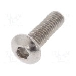 Surub M3, otel inoxidabil A2, 10mm, cap buton, BOSSARD, 1348728 Surub M3, otel inoxidabil A2, 10mm, cap buton, BOSSARD, 1348728