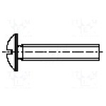 Surub M3, otel inoxidabil A2, 5mm, cap buton, BOSSARD, M3X5/BN500 Surub M3, otel inoxidabil A2, 5mm, cap buton, BOSSARD, M3X5/BN500