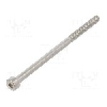 Surub M3, otel inoxidabil A2, lungime 50mm, cap rotund, pas filet 0.5, KRAFTBERG - M3X50/D912-A2