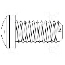 Surub M3, poliamida, 5mm, cap rotund, DREMEC, 8G206M3X05
