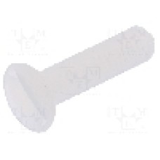 Surub M3, poliamida, lungime 12mm, ingropat, pas filet 0.5, DREMEC - 8G203M3X12