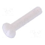 Surub M3, poliamida, lungime 16mm, ingropat, pas filet 0.5, DREMEC - 8G202M3X16